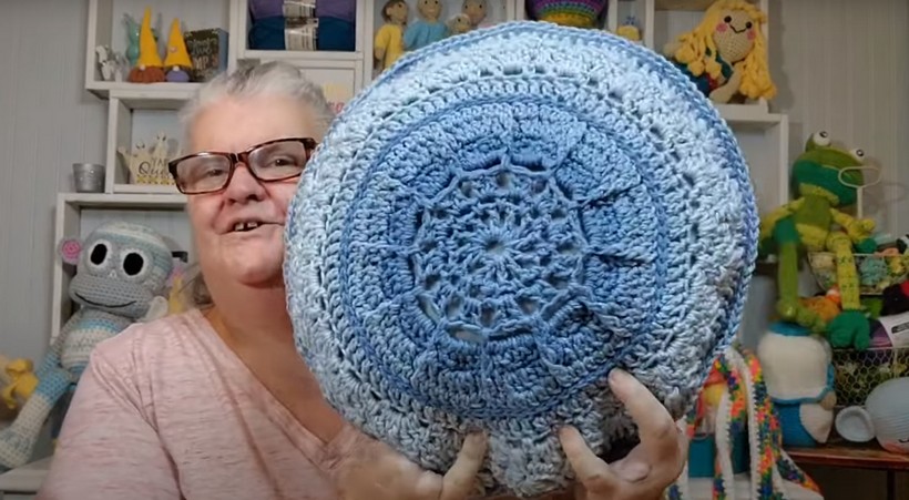 Mandala Crochet Cushion