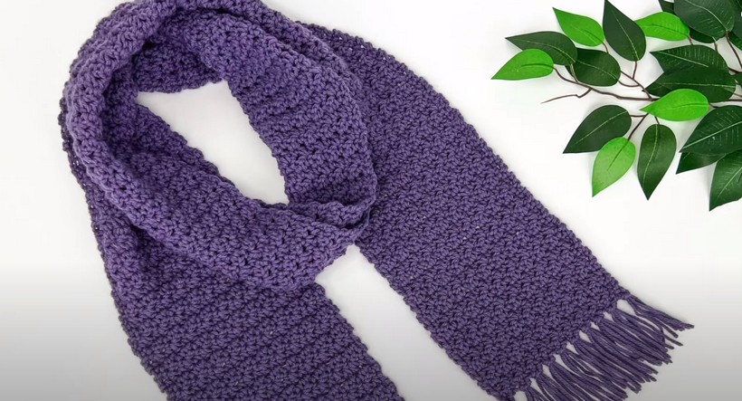 Simple Crochet Scarf For Women