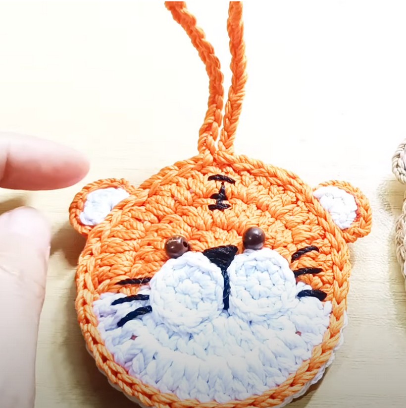 Tiger Crochet Keychain