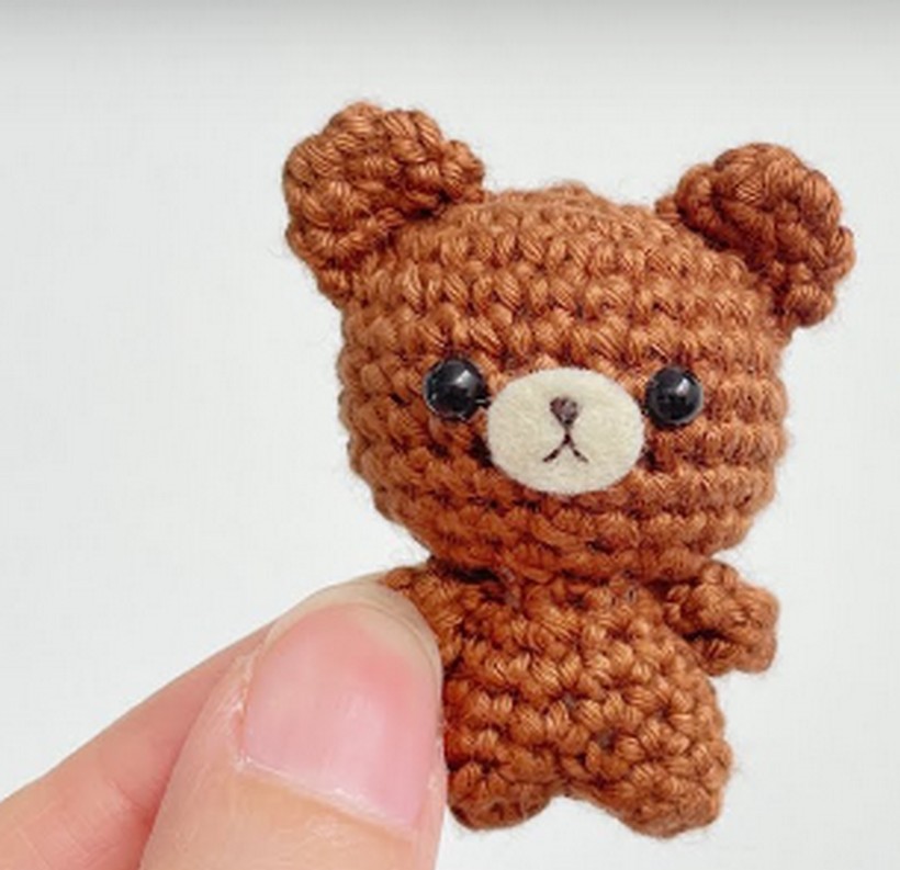 Tiny Brown Bear Amigurumi