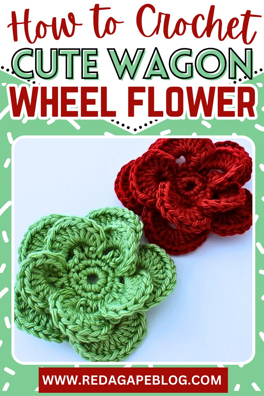 Wagon Wheel Flower Free Crochet Pattern