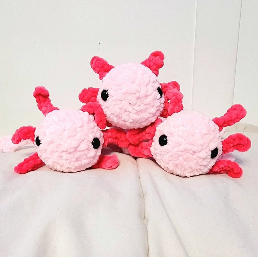 crochet axolotl Amigurumi