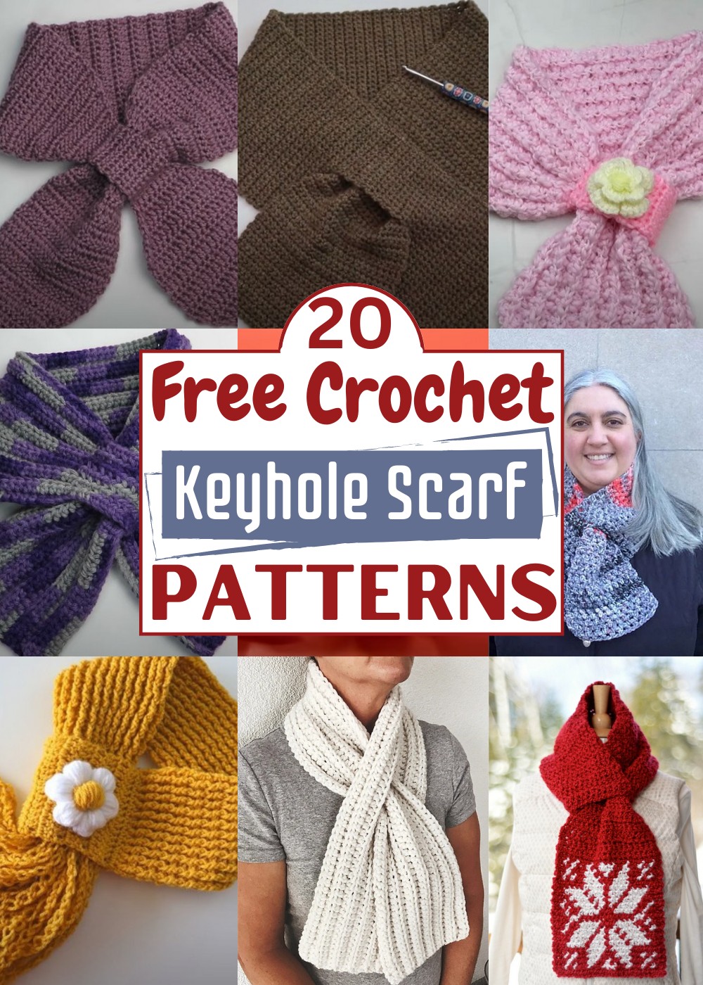 20 Free Crochet Keyhole Scarf Patterns And Tutorials