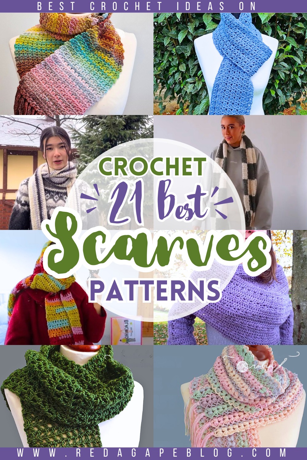 21 Easy Crochet Scarf Patterns