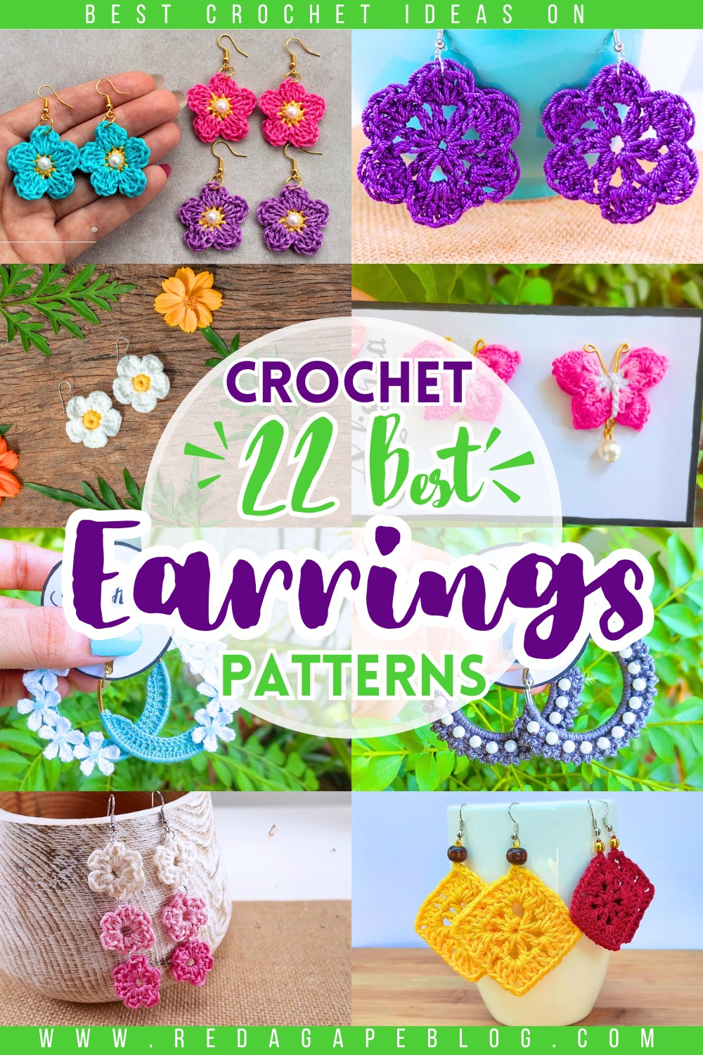 22 Crochet Earrings Patterns