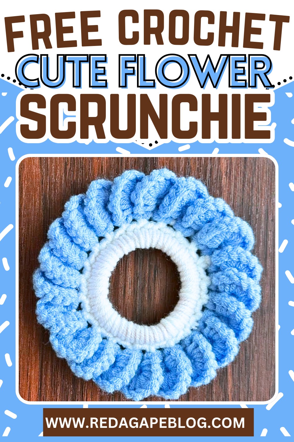Amazing Easy Crochet Flower Scrunchies