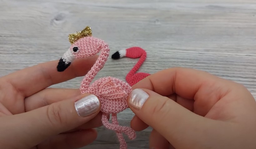 Amigurumi Crochet Flamingo
