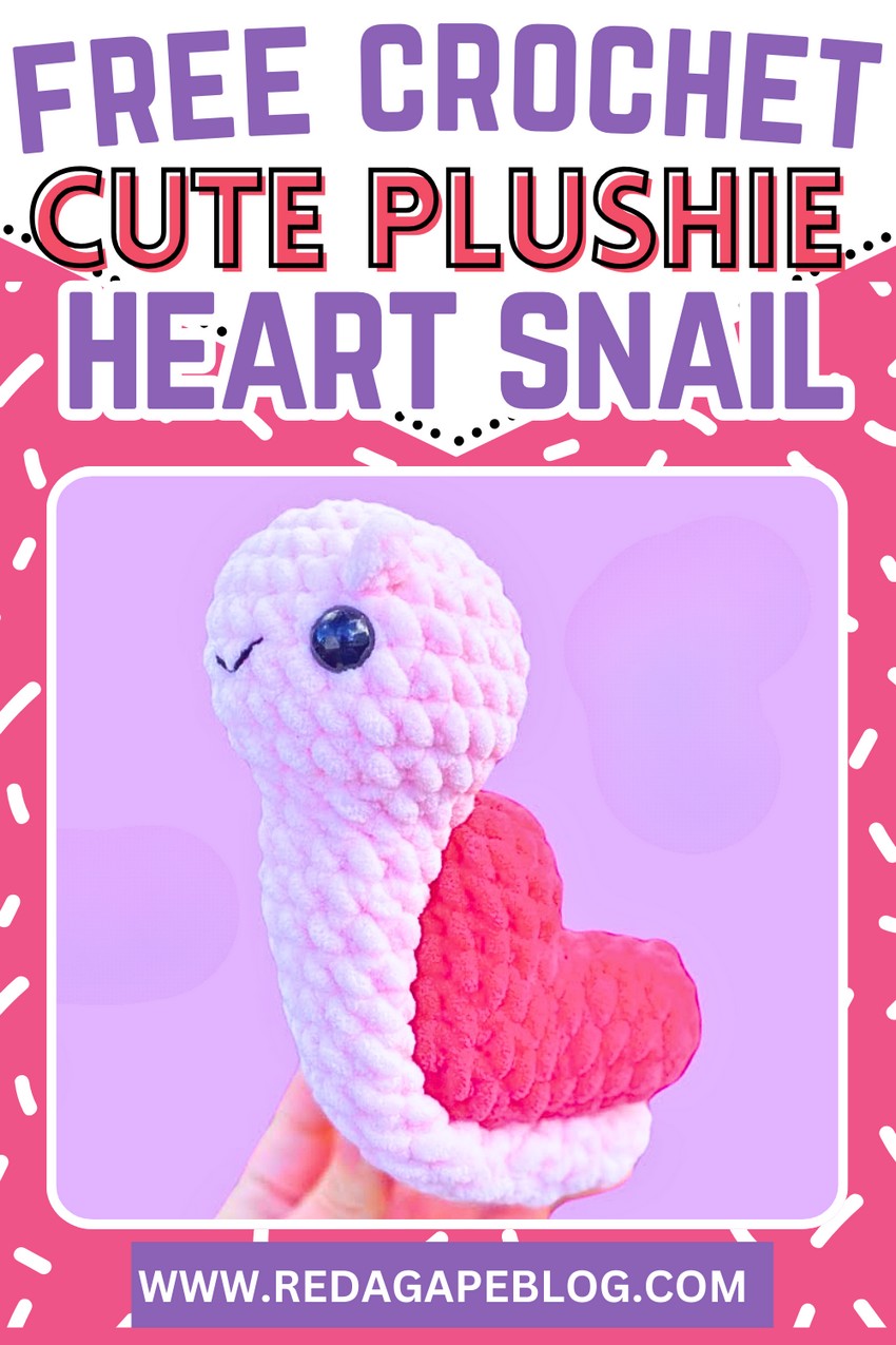 Amigurumi Plushie Heart Snail