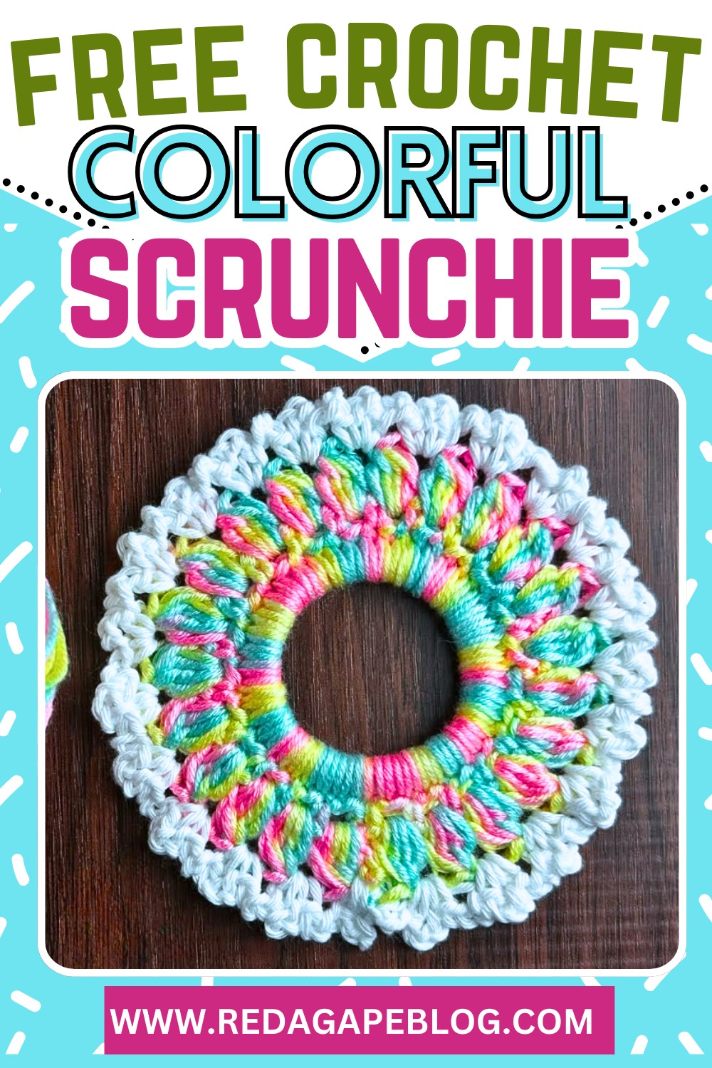 Colorful & Wonderful Crochet Hair Scrunchies