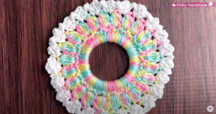 Colorful & Wonderful Crochet Hair Scrunchies