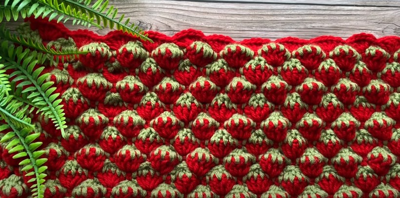 Crochet 3d Strawberry