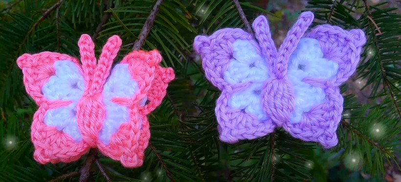 Crochet A Butterfly Applique
