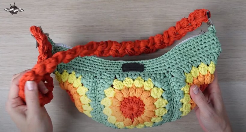 Crochet Bum Bag Granny Square
