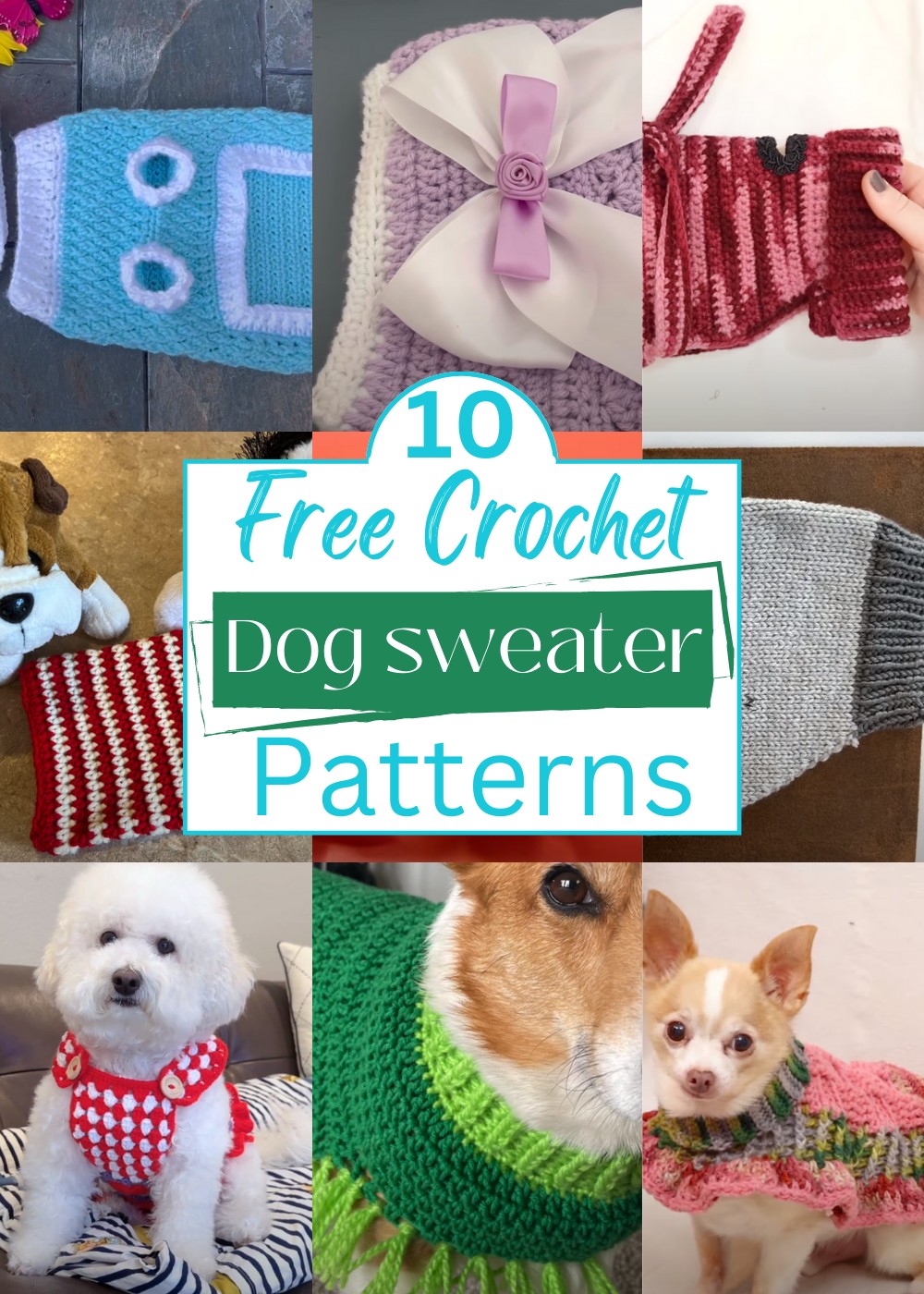 Crochet Dog sweater Patterns