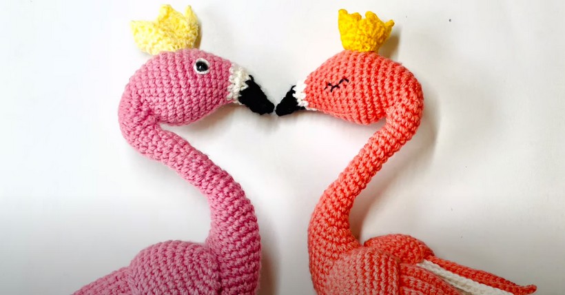 Crochet Flamingo Bird