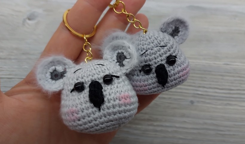 Crochet Koala Keychain