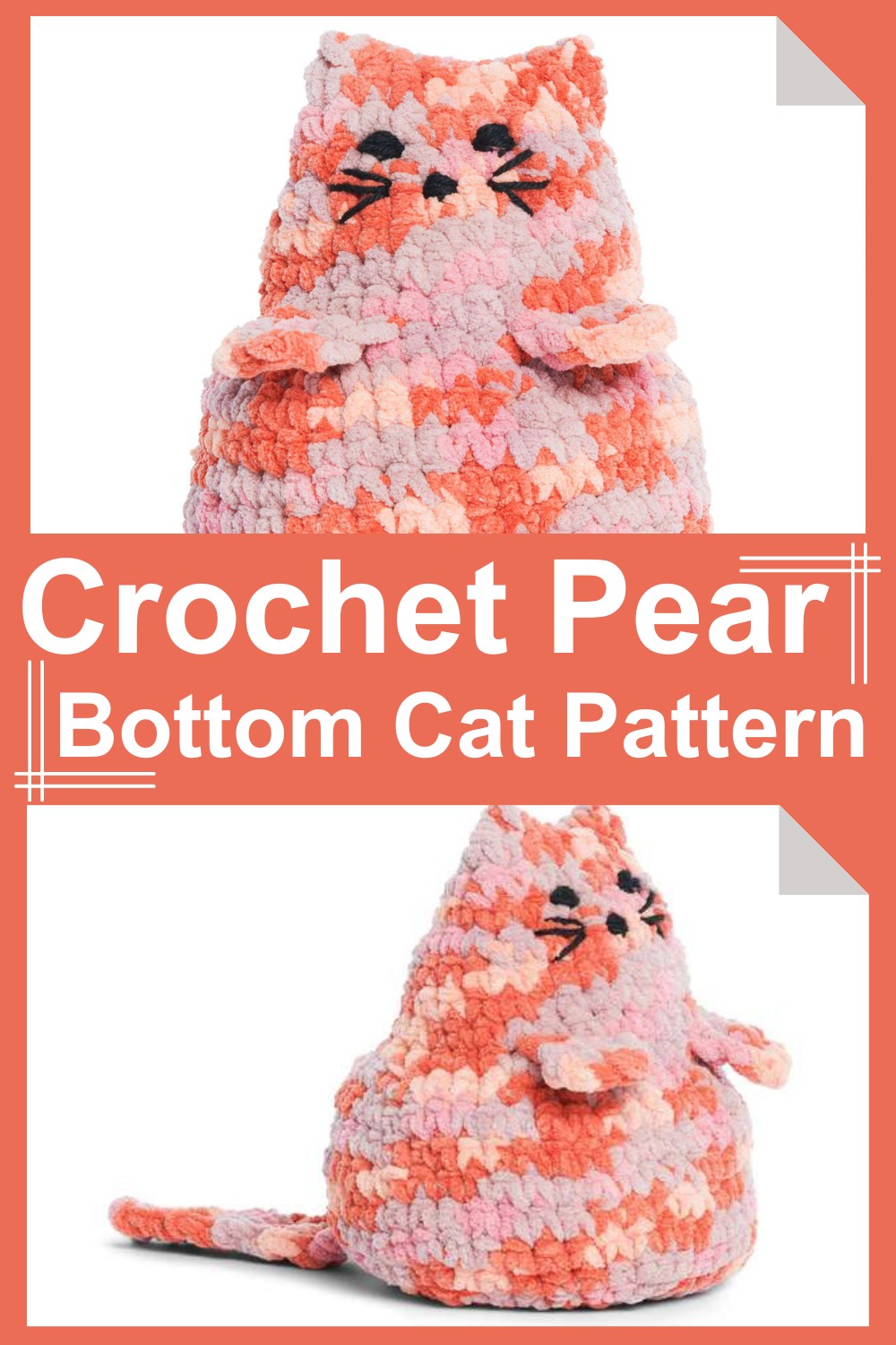 Crochet Pear Bottom Cat Pattern