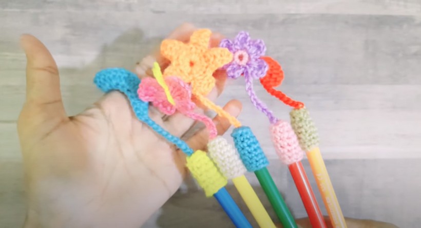Crochet Pencil Toppers