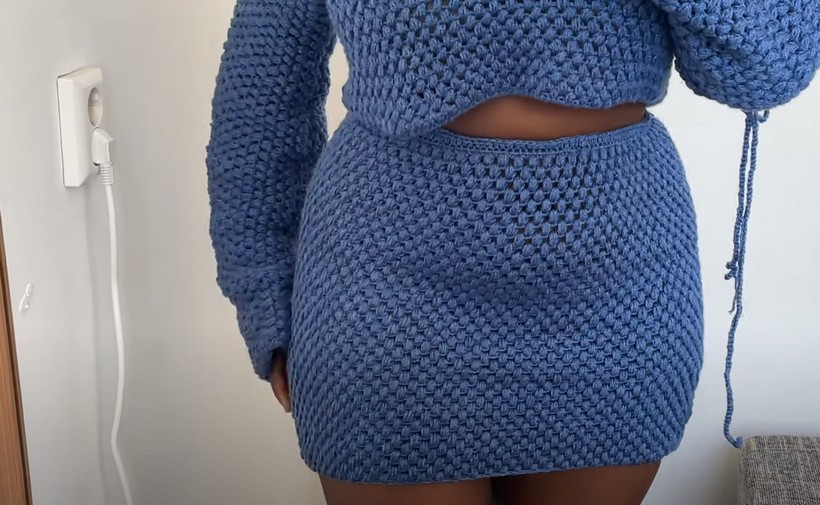 Crochet Puff Stitch Skirt