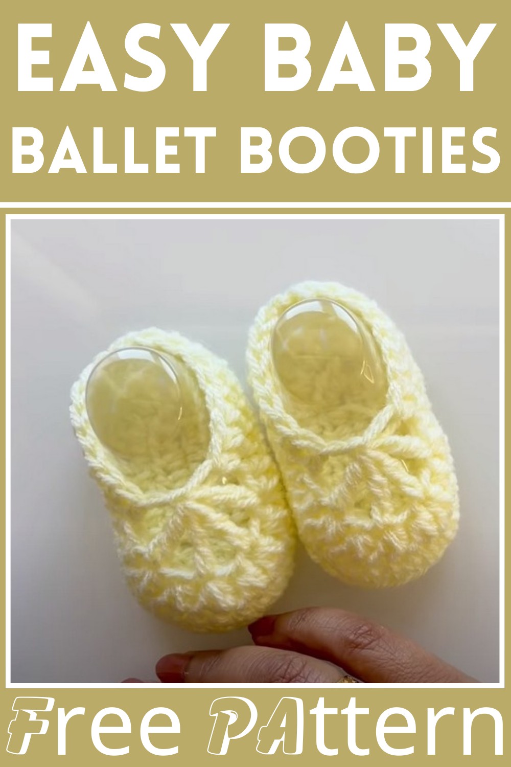 Crochet Simple And Easy Baby Ballet Booties