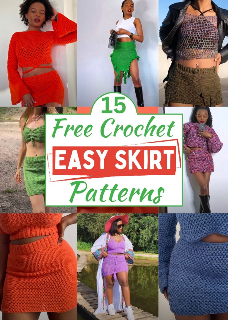 15 Crochet Skirt Patterns For Beginners + Tutorials (All Free!)