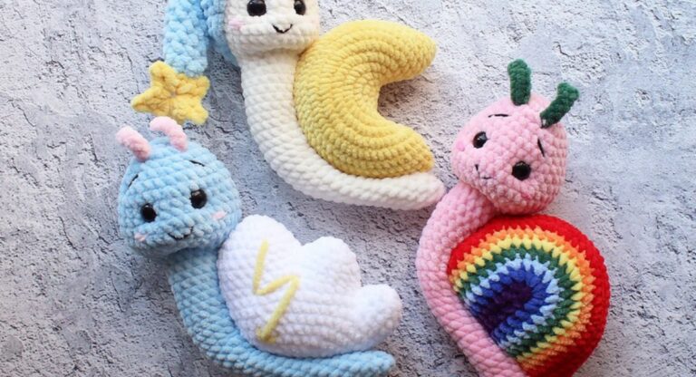 10 Free Crochet Snail Patterns For Lazy Little Guys!