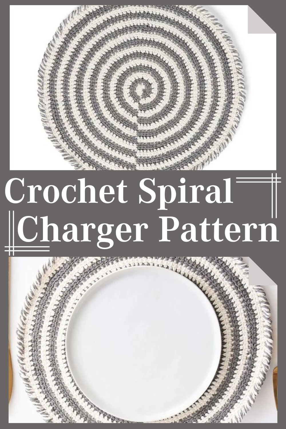 Crochet Spiral Charger Pattern