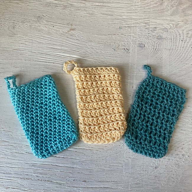 Crochet Spiral Soap Sack Pattern