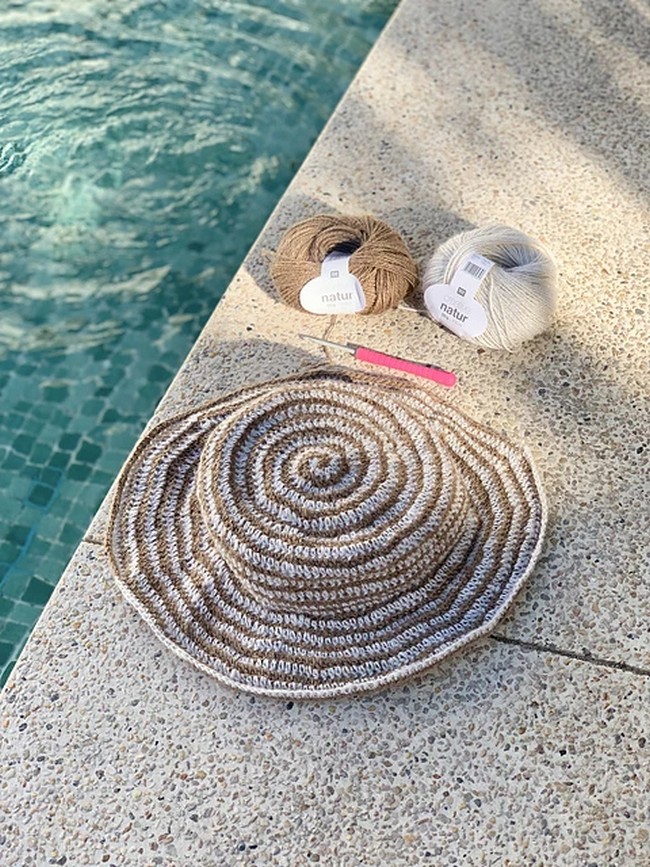 Crochet Spiral Sun Hat Pattern