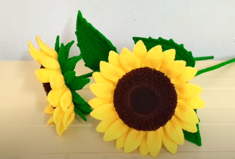 Crochet Sunflower Easy Pattern