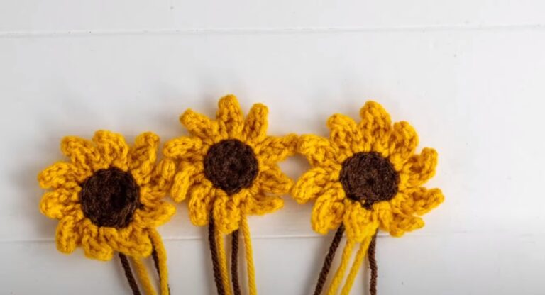16 Latest Crochet Sunflower Patterns + Video Tutorials