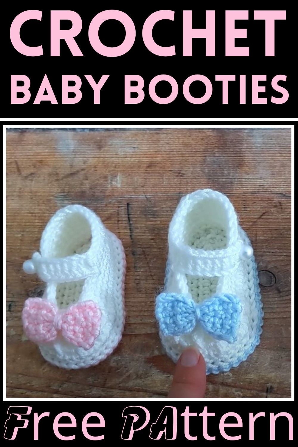 Easy Crochet Baby Booties