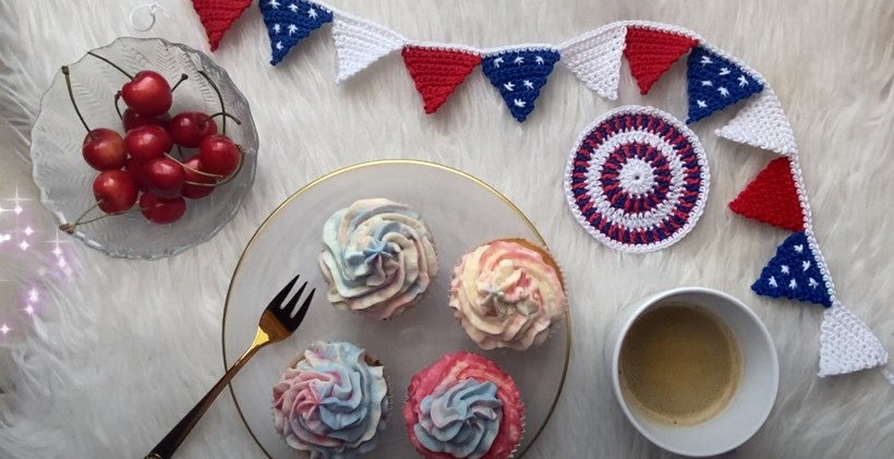Easy Crochet Bunting For The 4th Of July Holiday