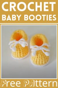 15 Crochet Baby Booties Free Patterns For Beginners + Tutorials!