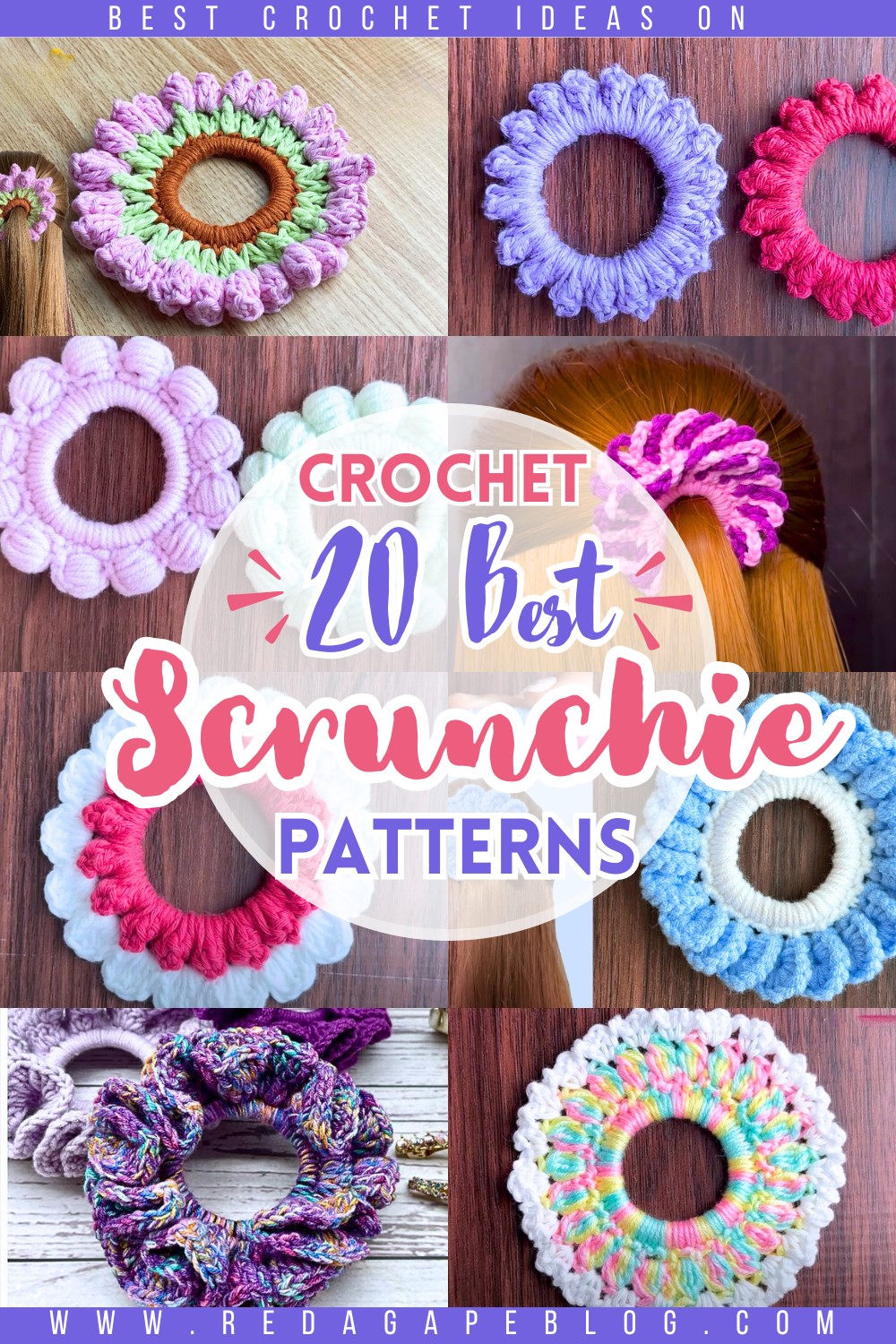 Free Crochet Scrunchie Patterns For Stylized Hair Management!