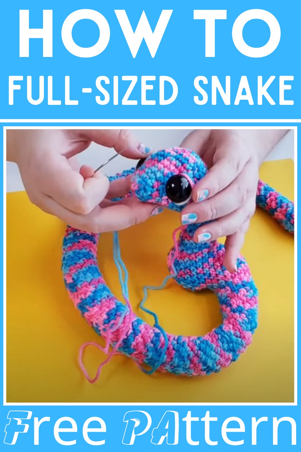 How To Crochet A Full-Sized Snake