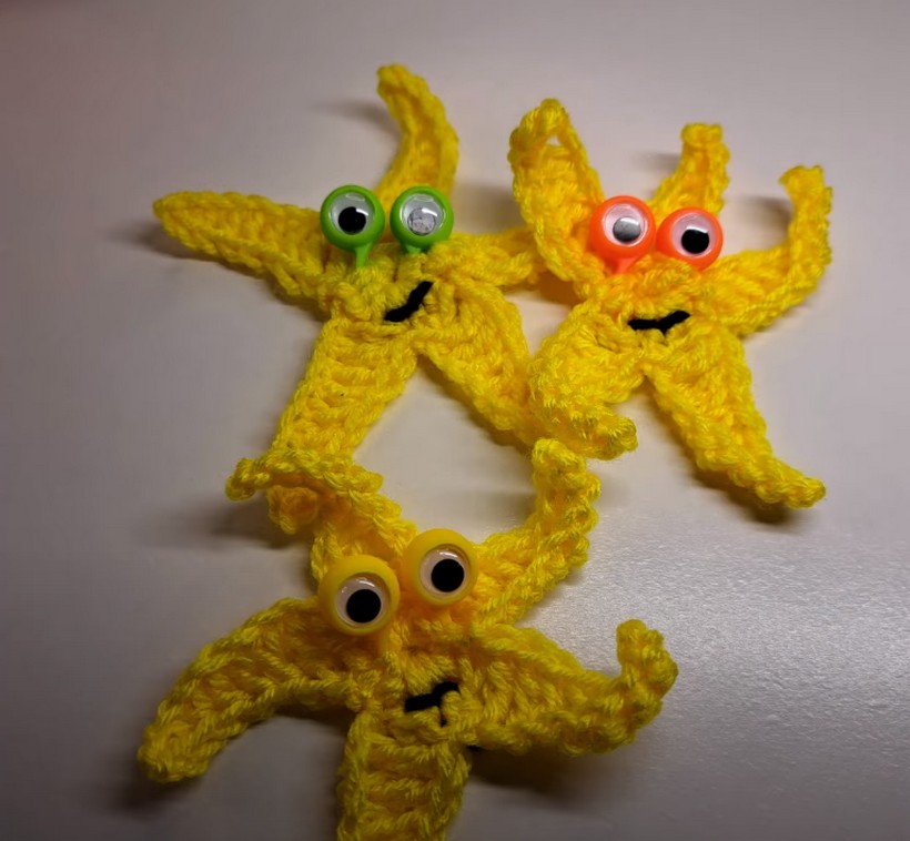 How To Crochet A Googly Eyed Starfish