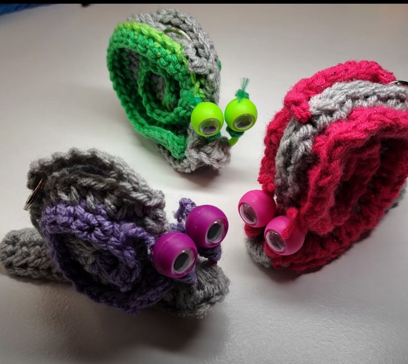 How To Crochet A Snail With Googly Eyes