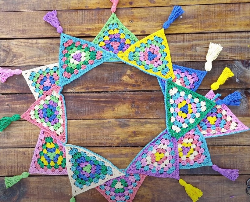 How To Crochet Bunting With Moara Crochet