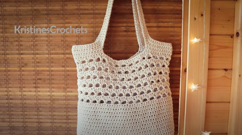 How To Crochet Market Tote Bag Pattern