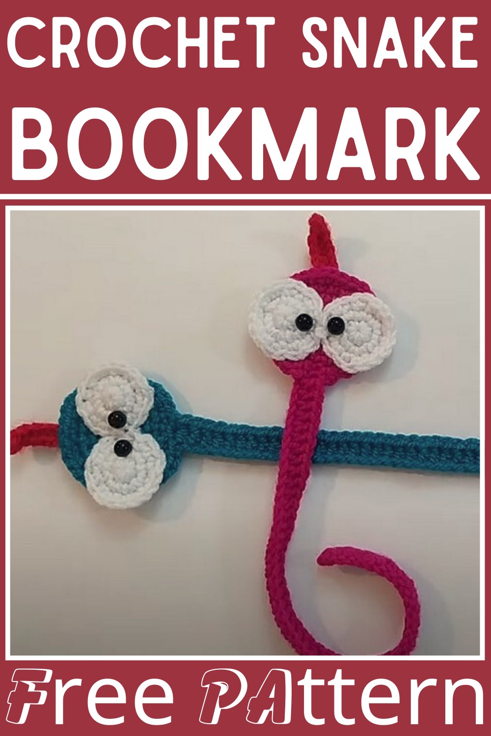 How To Crochet Snake Bookmark