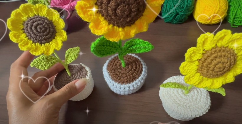 How To Crochet Sunflower