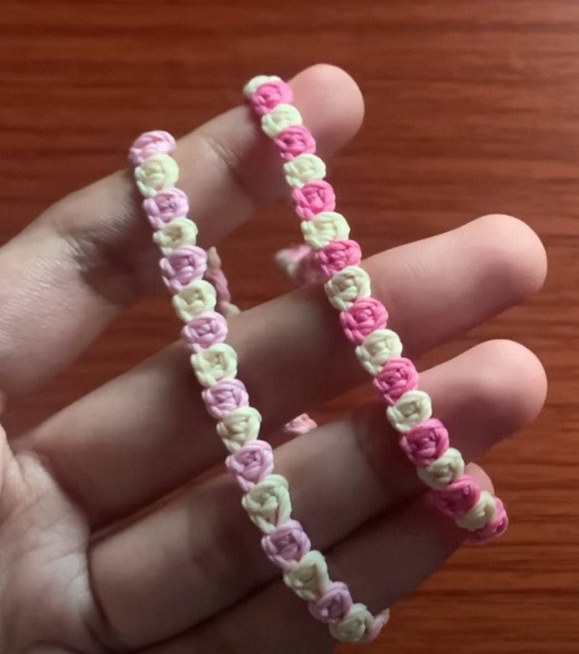 How To Make Easy Rose Bracelet