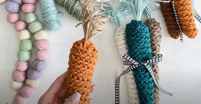 Rustic Farmhouse Carrots Crochet Pattern