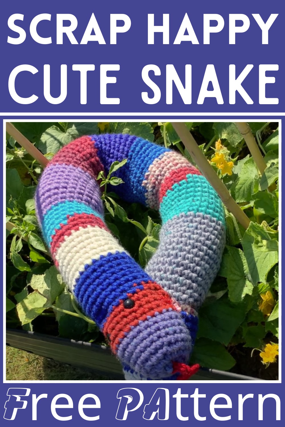Scrap Happy Snake Crochet Pattern