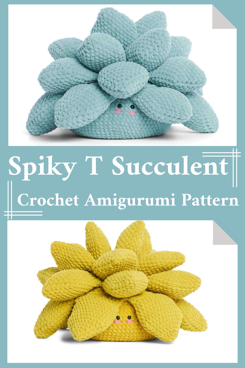 Spiky T Succulent Crochet Amigurumi Pattern