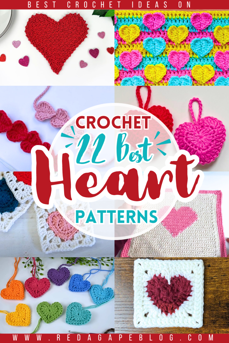 22 Free Crochet Heart Patterns For Lovely Gifts
