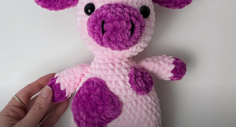 crochet strawberry cow