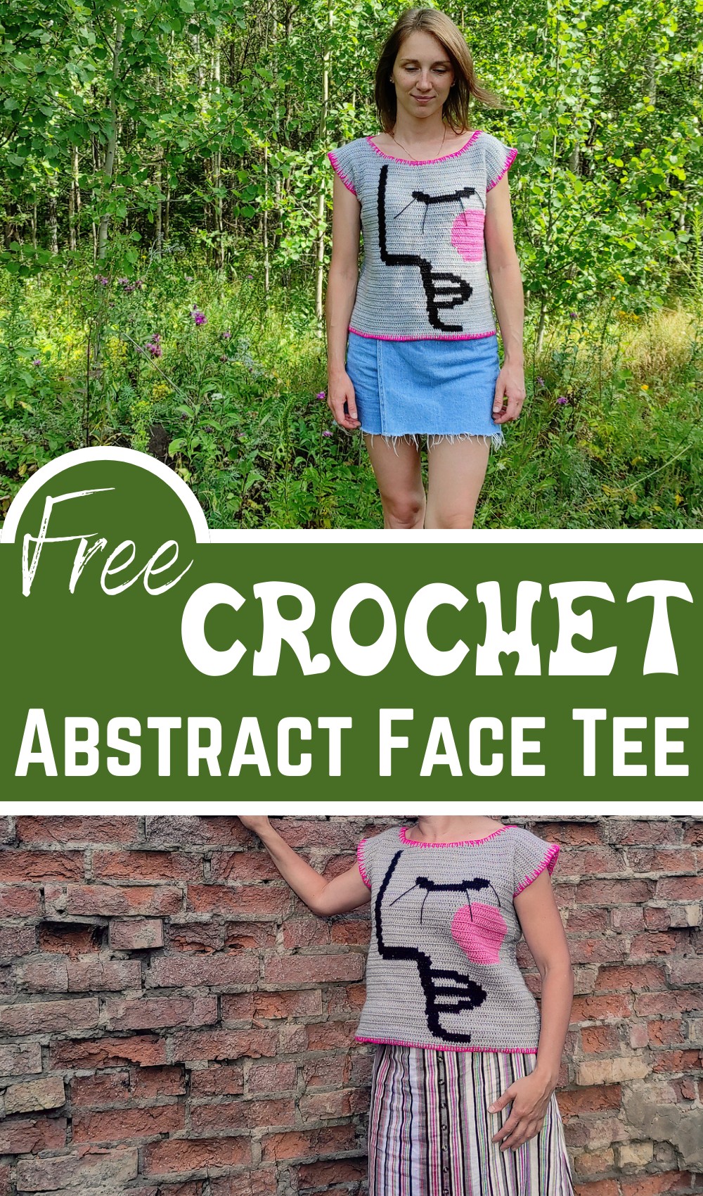 Abstract Face Tee