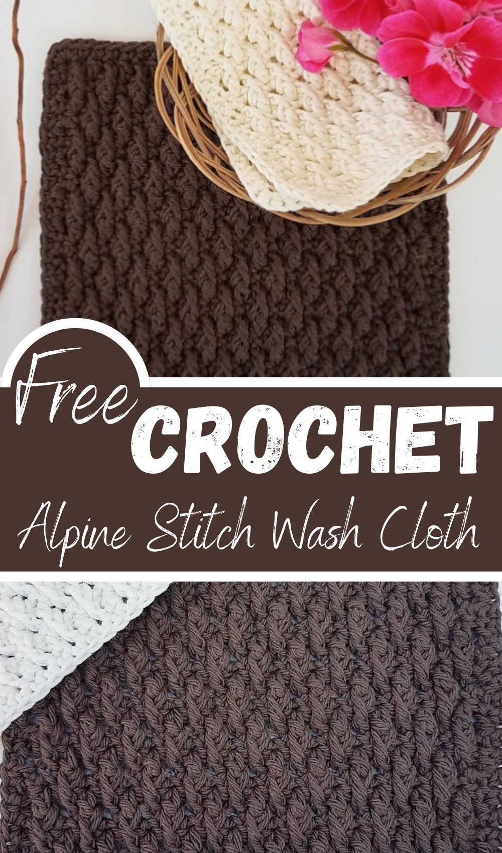 Alpine Stitch Wash Cloth